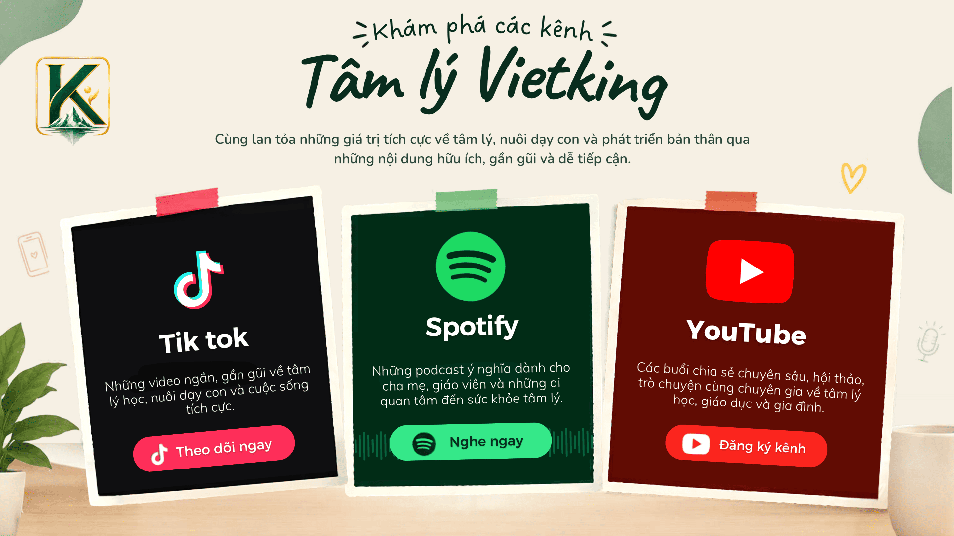 Kênh truyền thông Tâm lý Vietking